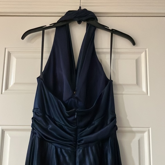 BETSY & ADAM BLUE MAXI LONG FORMAL DRESS SIZE 10 - Picture 6 of 8